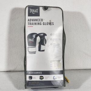 Everlast Advanced Pro Style Training Gloves 16 oz Black TA-16 Brand New In Box ,